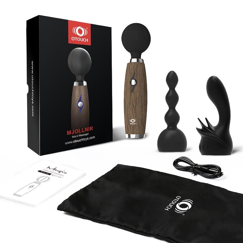 OTOUCH® Clitoral Vibrator Magic Wand Massager With Dildo Anal Butt Plug -MJOLLNIR - otouchfun
